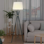 Sarantino Tripod Floor Lamp in Metal and Antique Brass - Home & Garden > Lighting