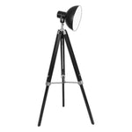 Sarantino Tripod Floor Spot Lamp Reading Adjustable Height Metal Black - Home & Garden > Lighting