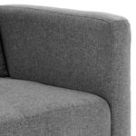 Sarantino Tufted Faux Linen 3-Seater Sofa Bed with Armrests - Light Grey - Furniture > Sofas