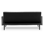 Sarantino Tufted Faux Linen 3-Seater Sofa Bed with Armrests - Light Grey - Furniture > Sofas