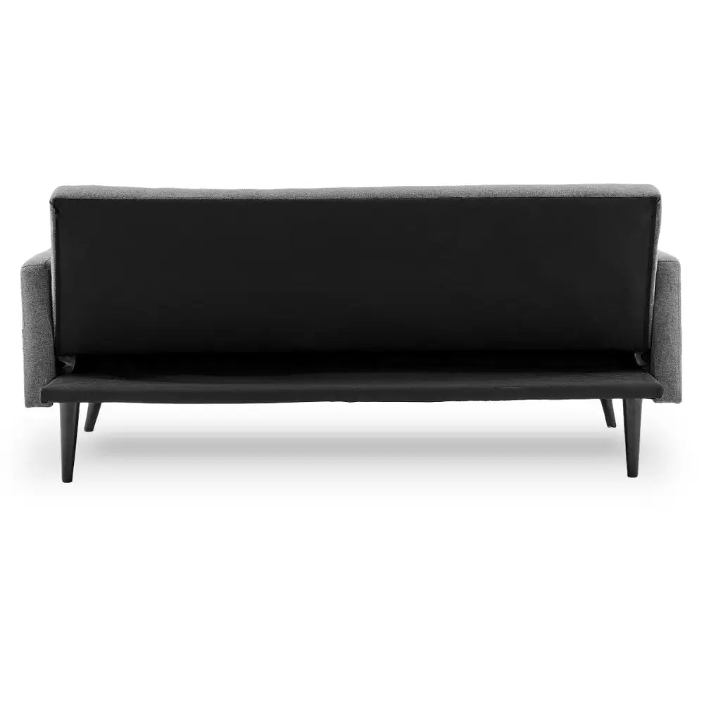Sarantino Tufted Faux Linen 3-Seater Sofa Bed with Armrests - Light Grey - Furniture > Sofas