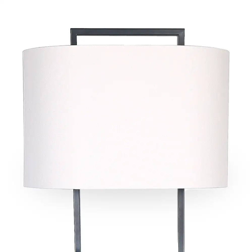 Sarantino Wood Floor Lamp in Cherry Finish - Home & Garden > Lighting