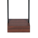Sarantino Wood Floor Lamp in Cherry Finish - Home & Garden > Lighting