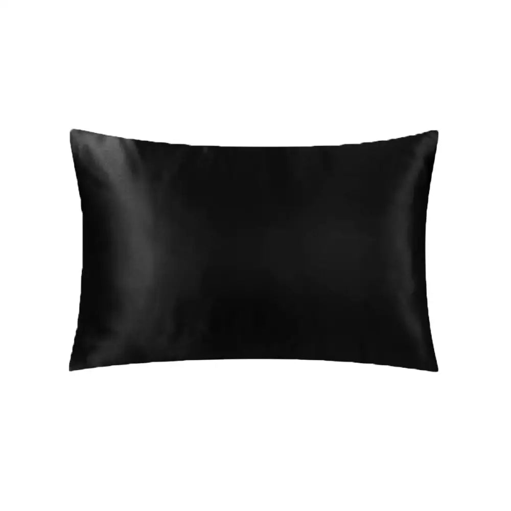 Satin Standard Pillowcase Black - Home & Garden > Bedding