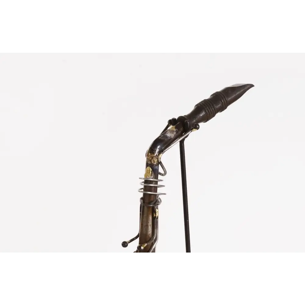 Saxophone Statue Display Ornament for Home Decor in Copper Finish - Home & Garden > Decor