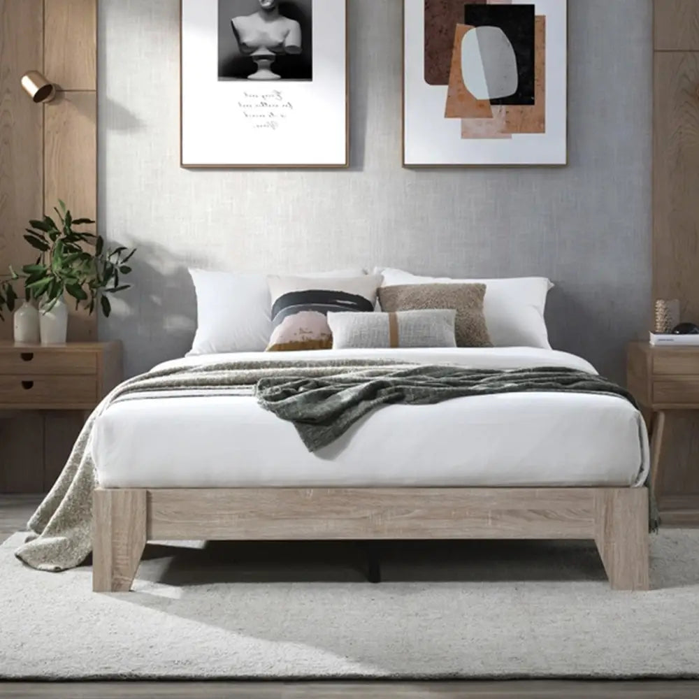 Scandi Bed Base - Double - Furniture > Bedroom > Beds & Bed Frames