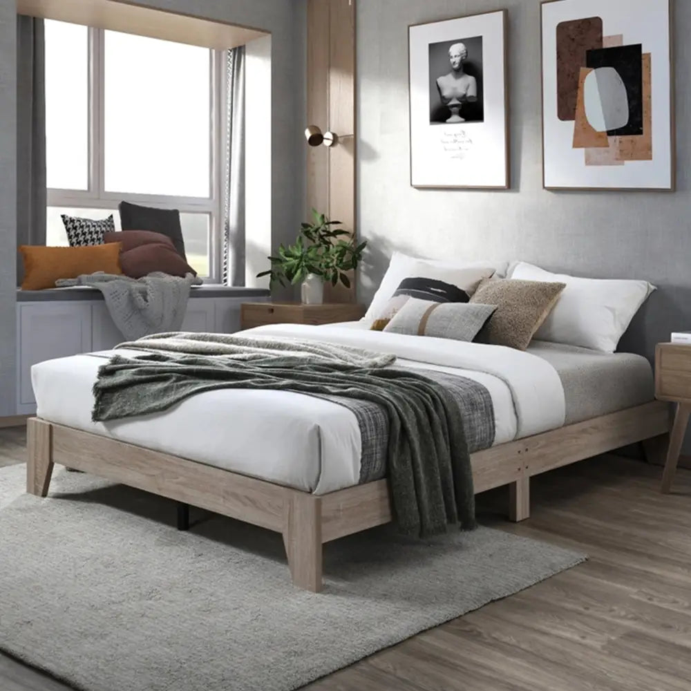Scandi Bed Base - Double - Furniture > Bedroom > Beds & Bed Frames