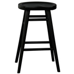 Scandinavian Timber Kitchen Counter Stool (Black) - Furniture > Bar Stools & Chairs > Table & Bar Stools