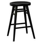 Scandinavian Timber Kitchen Counter Stool (Black) - Furniture > Bar Stools & Chairs > Table & Bar Stools