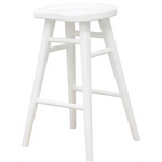 Scandinavian Timber Kitchen Counter Stool (White) - Home & Garden > Home & Garden Others