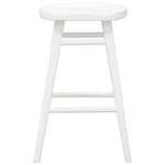 Scandinavian Timber Kitchen Counter Stool (White) - Home & Garden > Home & Garden Others