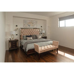 Scarlet 4pc King Bed Frame Bedroom Suite Bedside Tallboy Package Set - Timber - Furniture > Bedroom > Beds & Bed Frames