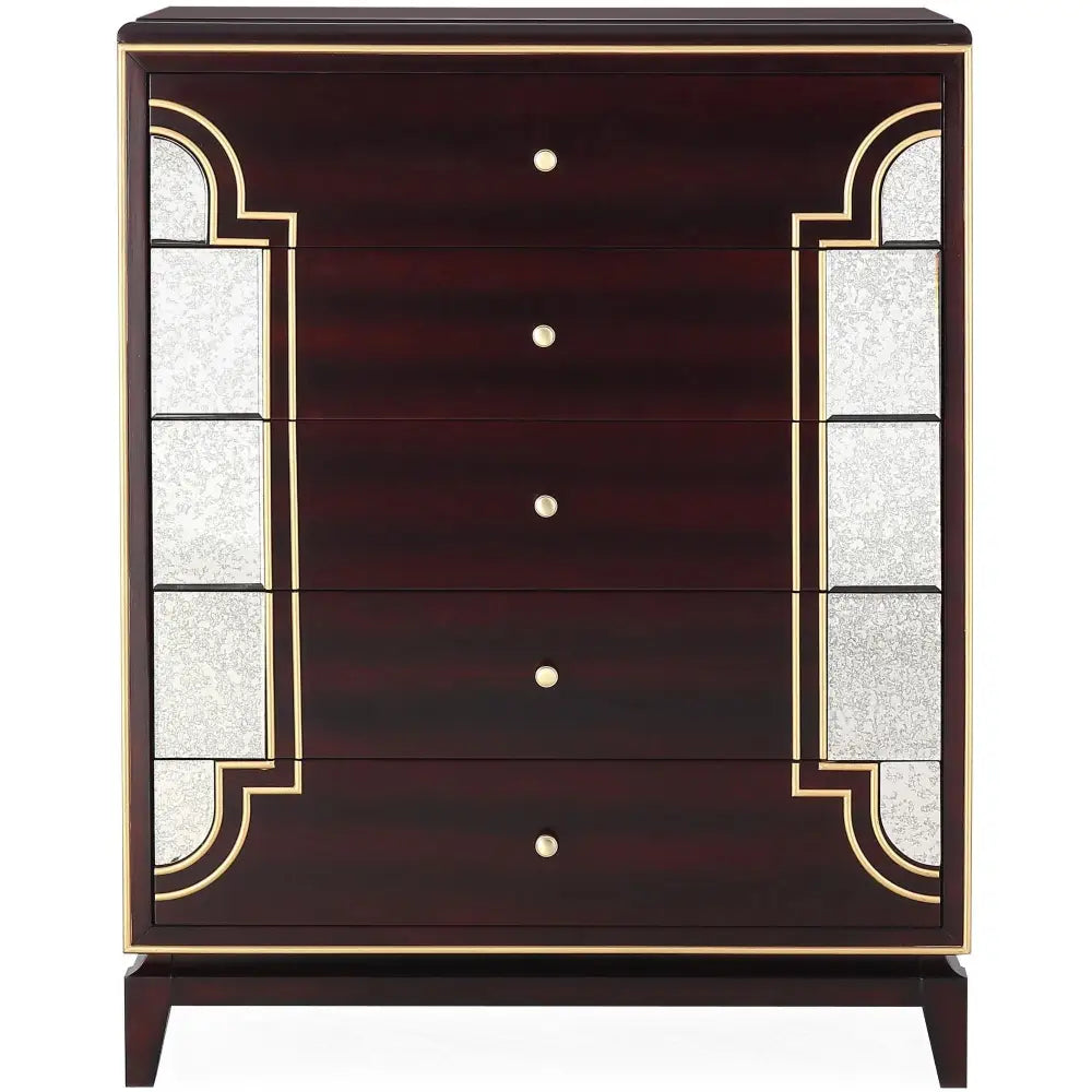 Scarlet 4pc King Bed Frame Bedroom Suite Bedside Tallboy Package Set - Timber - Furniture > Bedroom > Beds & Bed Frames
