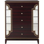 Scarlet 4pc King Bed Frame Bedroom Suite Bedside Tallboy Package Set - Timber - Furniture > Bedroom > Beds & Bed Frames