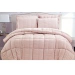 Seersucker Comforter Set King Light Pink - Home & Garden > Bedding