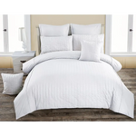 Seersucker King Size White Duvet Quilt Cover Set - Home & Garden > Bedding > Duvet Covers