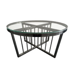 Serena Coffee Table - CLEARTOP - 95cm Black - Furniture > Living Room
