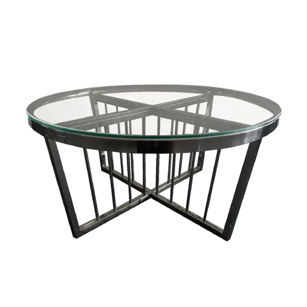 Serena Coffee Table - CLEARTOP - 95cm Black - Furniture > Living Room