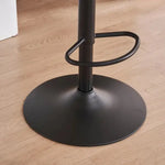 SERENITà AVO Green Modern Height Adjustable Swivel Bar Stools Upholstered Leather Barstool Kitchen Island Chairs