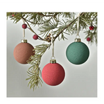 Set of 12 Matte Christmas Ornaments- Pastel Colored Shatterproof Baubles for Holiday Decor (6 cm) - Occasions >