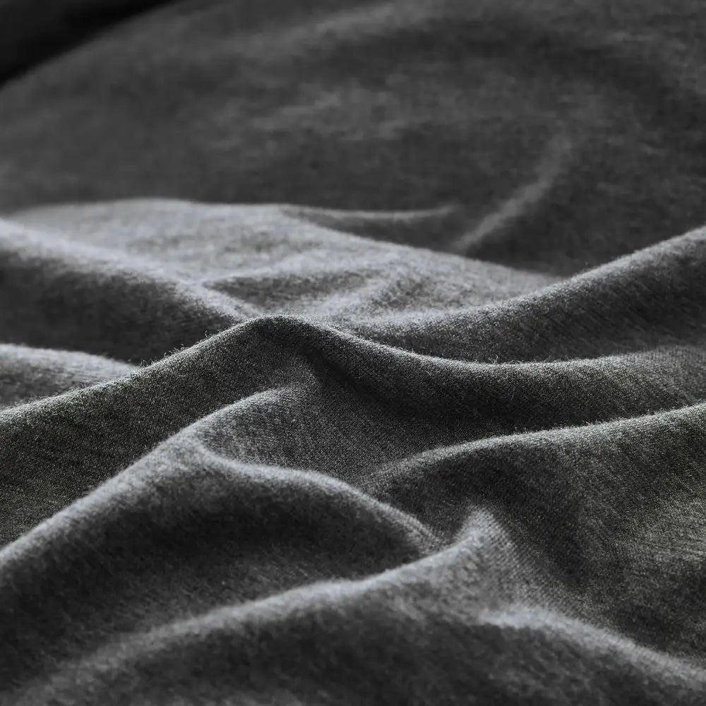 Set of 2 100% Jersey Cotton Soft Breathable Stretchy Standard Pillowcase - Black Marble - Home & Garden > Bedding >
