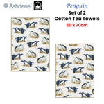 Set of 2 Birds of Australia Kitchen Tea Towels Penguin 50 x 70 cm - Home & Garden > Kitchenware