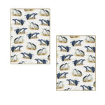 Set of 2 Birds of Australia Kitchen Tea Towels Penguin 50 x 70 cm - Home & Garden > Kitchenware