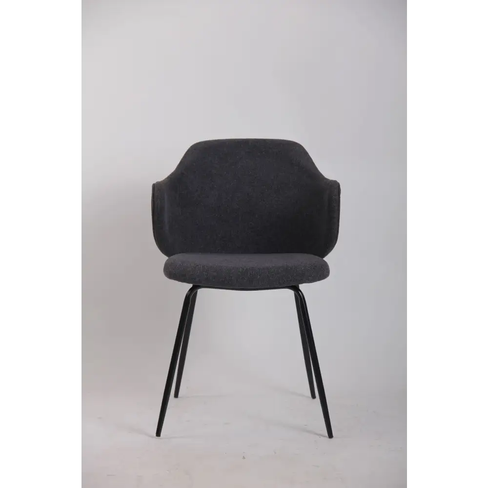 Set of 2 Dining Chairs in Graphite - Furniture > Bar Stools & Chairs > Arm Chairs & Recliners