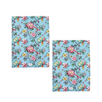 Set of 2 Jardin Peony Cotton Kitchen Tea Towels 50 x 70 cm - Home & Garden > Kitchenware