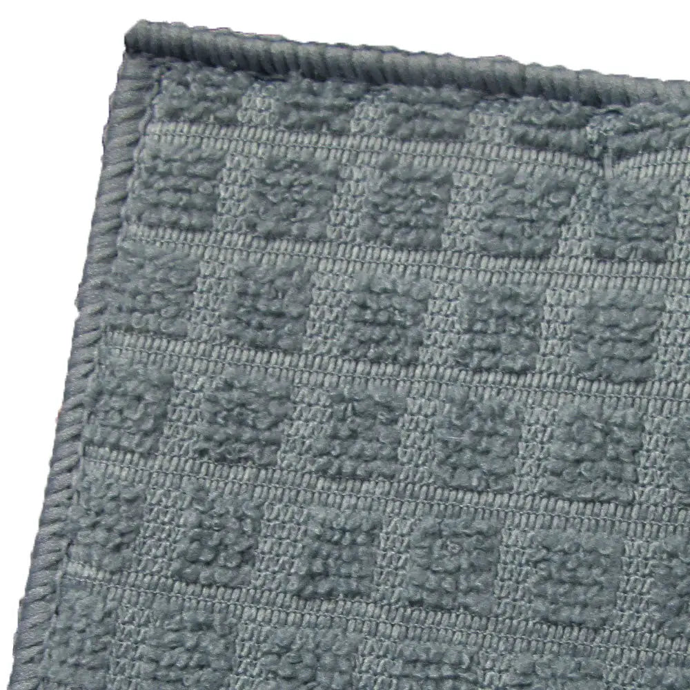 Set of 2 Microfibre Checkered Dish Drying Mats Mocha - Home & Garden > Kitchenware