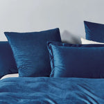 Set of 2 Super Soft Corduroy Velvet Standard Pillowcase - Navy Blue - Home & Garden > Bedding > Pillowcases