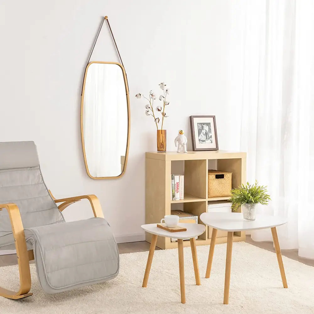 Set of 2 White Side Nesting Tables - Furniture > Living Room