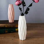 Set of 3 Creative Plastic Camellia Vases for Wet and Dry Decor - Blue - Home & Garden > Decor > Vases & Table Decor