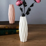 Set of 3 Creative Plastic Camellia Vases for Wet and Dry Decor - Blue - Home & Garden > Decor > Vases & Table Decor
