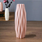 Set of 3 Creative Plastic Camellia Vases for Wet and Dry Decor - Pink - Home & Garden > Decor > Vases & Table Decor