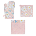 Set of 3 Renee Cotton Cover Kitchen Textile Rose Pink - Home & Garden > Kitchenware