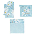 Set of 3 Renee Cotton Cover Kitchen Textile Sky Blue - Home & Garden > Kitchenware