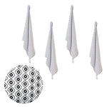 Set of 4 Christopher Vine Marigold Cotton Napkins 40cm x 40cm White - Home & Garden > Kitchenware
