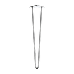 Set of 4 Chrome Retro Hairpin Table Legs 12mm Steel Bench Desk - 41cm - Furniture > Office