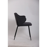Set of 4 Dining Chairs in Graphite - Furniture > Bar Stools & Chairs > Arm Chairs & Recliners