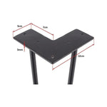 Set of 4 Industrial Retro Hairpin Table Legs 12mm Steel Bench Desk - 41cm Black - Furniture > Office