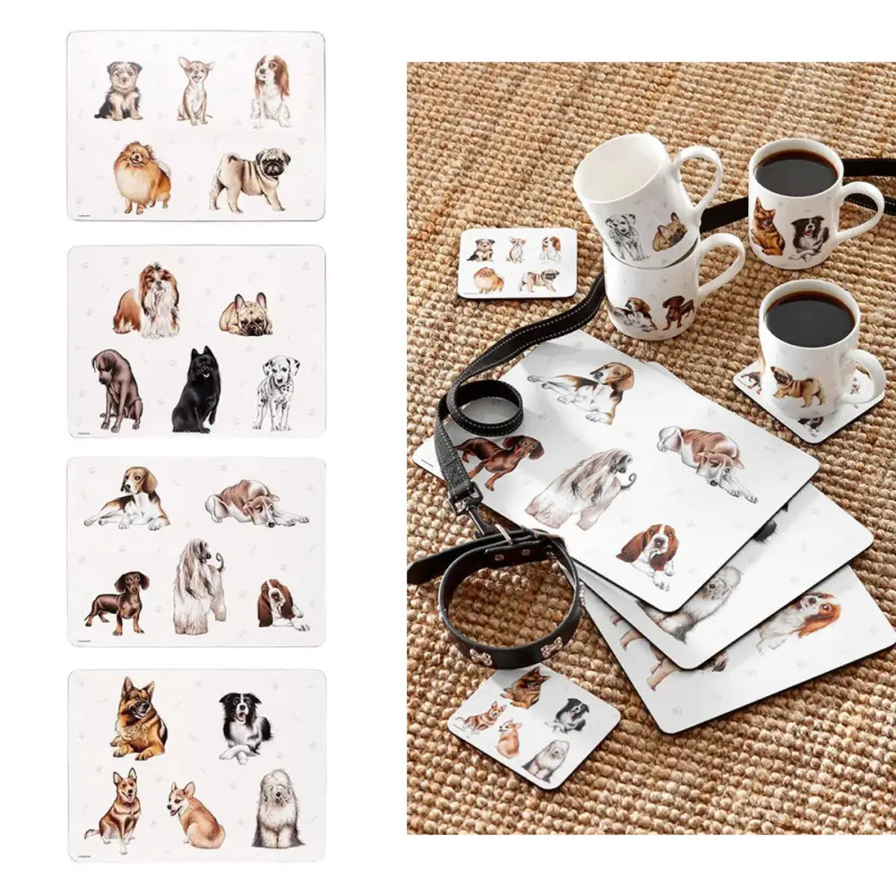 Set of 4 Kennel Club Table Placemats 29x21x0.4 cm - Home & Garden > Kitchenware