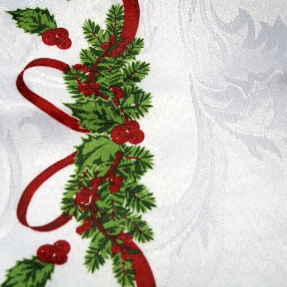 Set of 4 Ornate Christmas Xmas Festival Jacquard Napkins - Home & Garden > Kitchenware