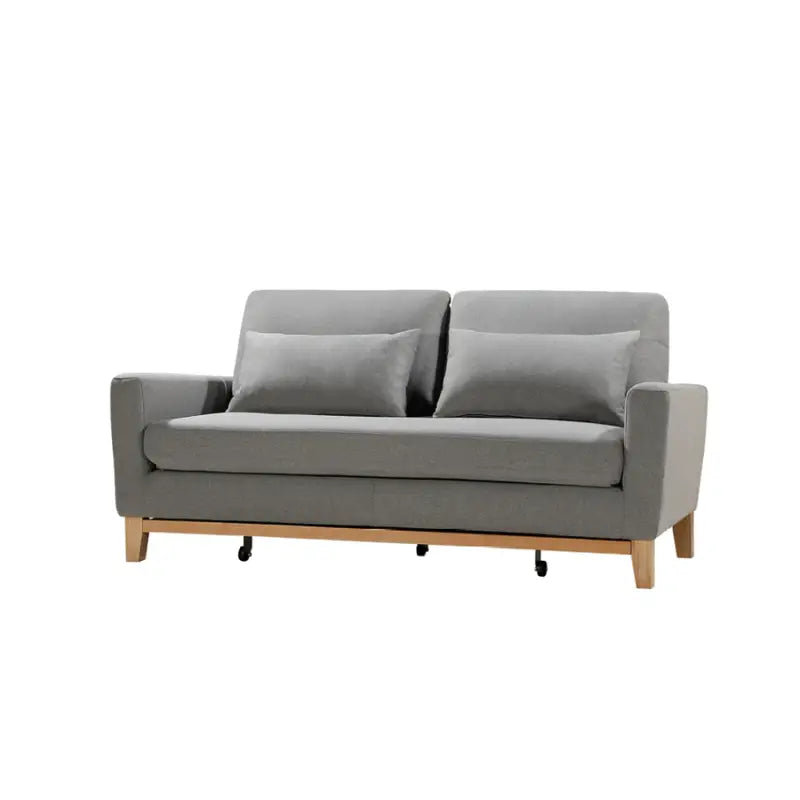 SHASA 2 Seater Pull-out Sofa bed Grey celadon - Furniture > Sofas