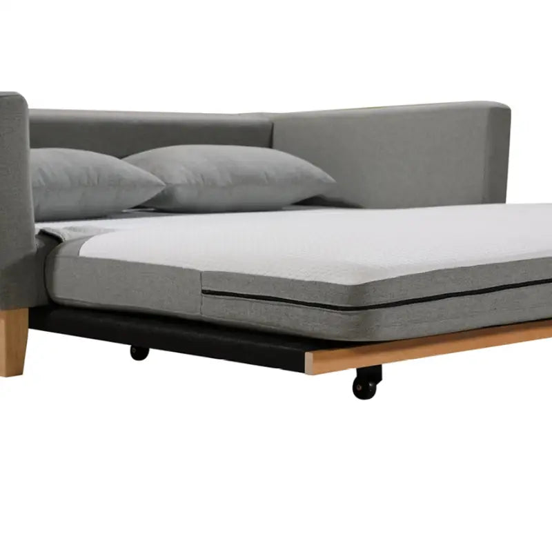 SHASA 2 Seater Pull-out Sofa bed Grey celadon - Furniture > Sofas