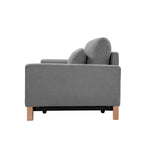 SHASA 2 Seater Pull-out Sofa bed Grey celadon - Furniture > Sofas