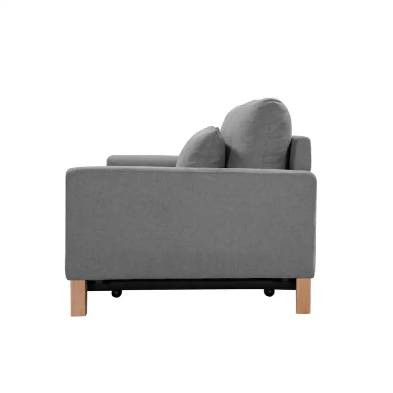 SHASA 2 Seater Pull-out Sofa bed Grey celadon - Furniture > Sofas