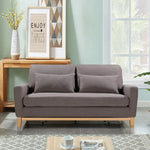 SHASA 2 Seater Pull-out Sofa bed Grey taupe - Furniture > Sofas