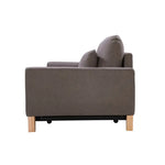 SHASA 2 Seater Pull-out Sofa bed Grey taupe - Furniture > Sofas