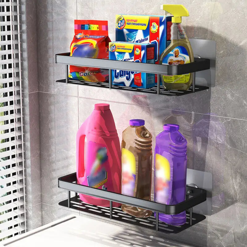 Shelf Bathroom Shower Caddy Organiser Storage Corner Rack Shampoo Soap Holder AU - Home & Garden > Bathroom Accessories